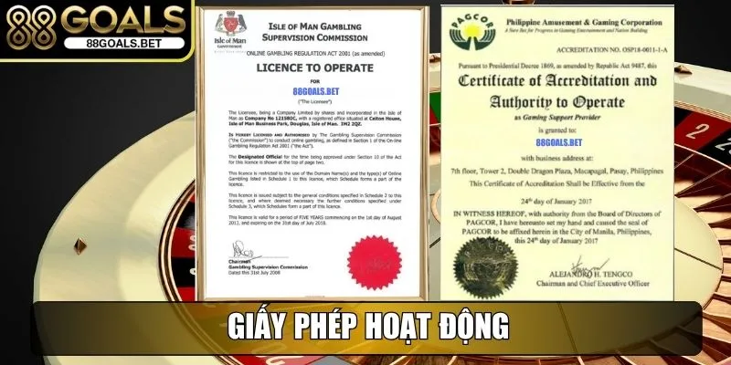 Giấy phép hoạt động